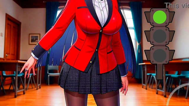 JOI hentai - Green light'red light Masturbation instructions with Spanish voice Kakegurui