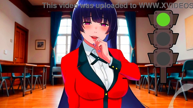 JOI hentai - Green light'red light Masturbation instructions with Spanish voice Kakegurui