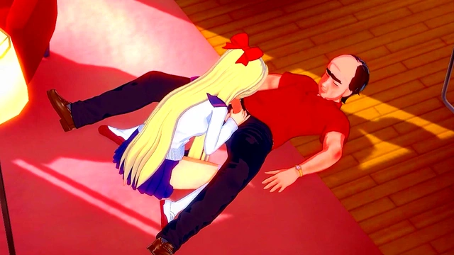 Sailor Venus fucked by an ugly guy