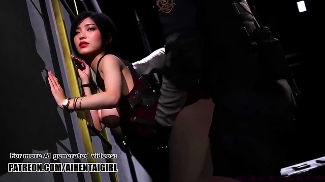 Resident Evil Ada Wong cosplay Hard Fucked in a Dark Alley