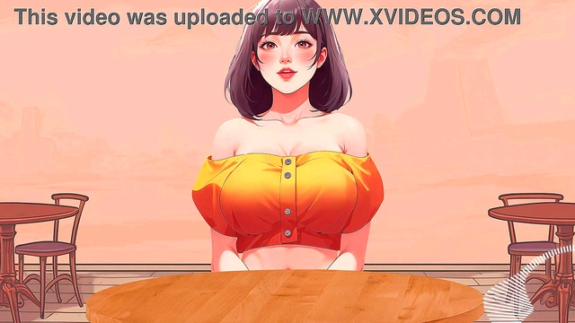 Cum nonstop at the sex cafe JOI hentai in Spanish