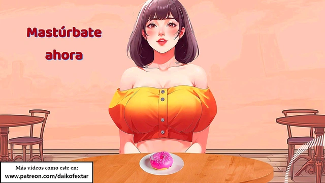 Cum nonstop at the sex cafe JOI hentai in Spanish