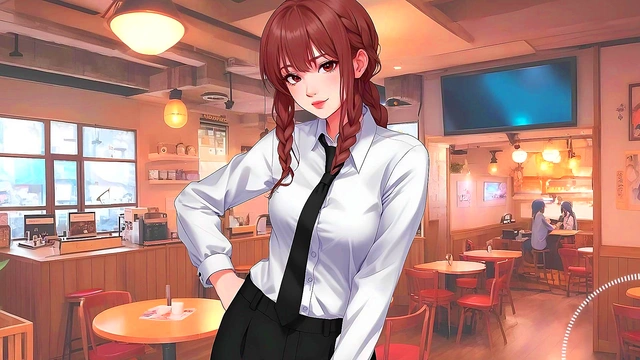 Cum nonstop at the sex cafe JOI hentai in Spanish