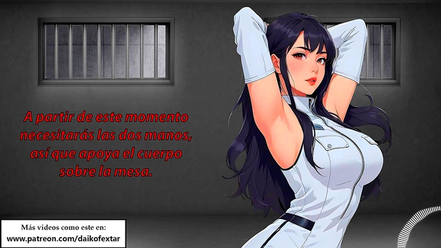 Good cop'bad cop Jerk-off instructions JOI hentai with Spanish voice