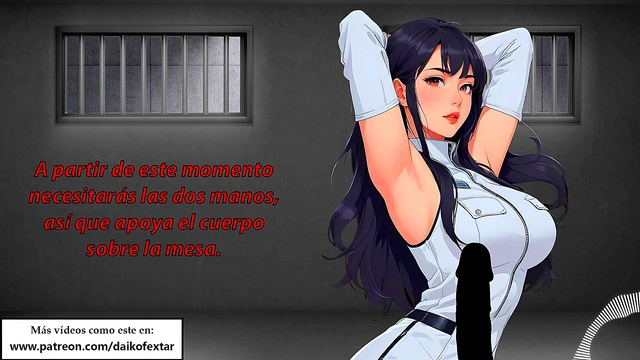 Good cop'bad cop Jerk-off instructions JOI hentai with Spanish voice