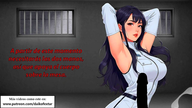 Good cop'bad cop Jerk-off instructions JOI hentai with Spanish voice