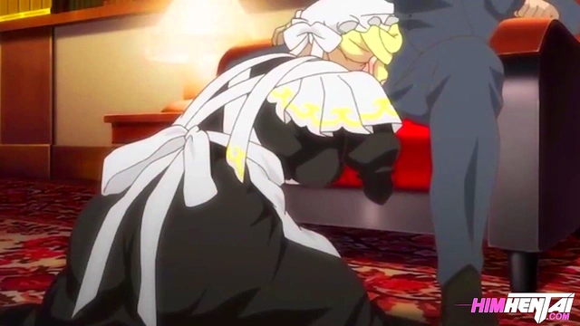 Anime Hentai - My busty maid gives me a blowjob with her tits