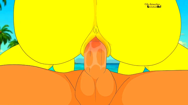 Marge on a nude beach !The Simpsons New Animation ಥ ಥ // Dsanimatin HENTAI ! 2025