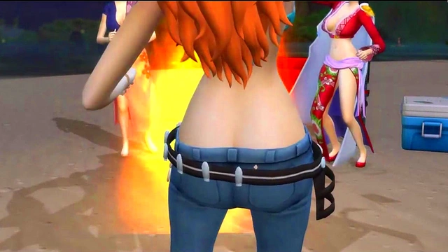 One Piece Nami x Boa Hancock x Nico Robin hentai