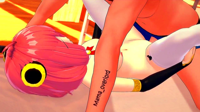 Anya is dressed in uniform and is ready to fuck (uncensored hentai) (adult version)