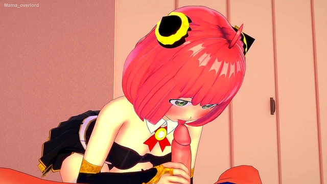 Anya is dressed in uniform and is ready to fuck (uncensored hentai) (adult version)