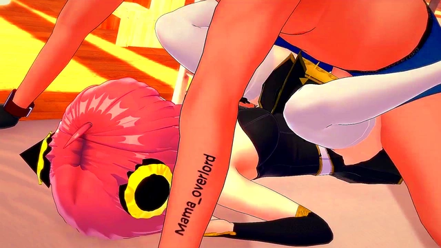 Anya is dressed in uniform and is ready to fuck (uncensored hentai) (adult version)