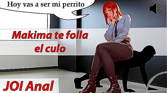 JOI Anal ASMR with Makima I will fuck you like a dog Spanish voice
