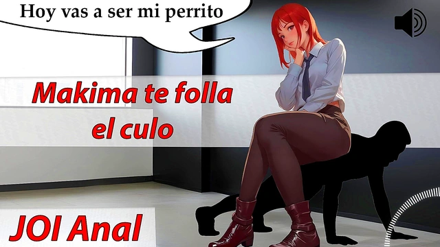 JOI Anal ASMR with Makima I will fuck you like a dog Spanish voice