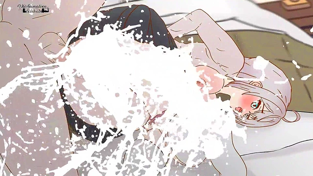 Alya sucked all the sperm out of a speed condom ! Alya Sometimes Hides Her Feelings in