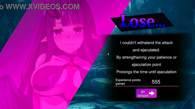 Pretty lady making a footjob in Suc dung side story hentai game