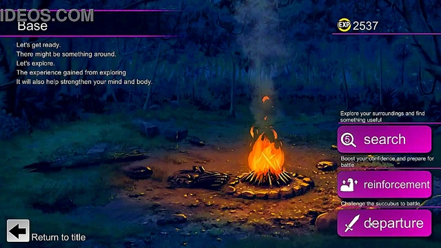 Pretty lady making a footjob in Suc dung side story hentai game