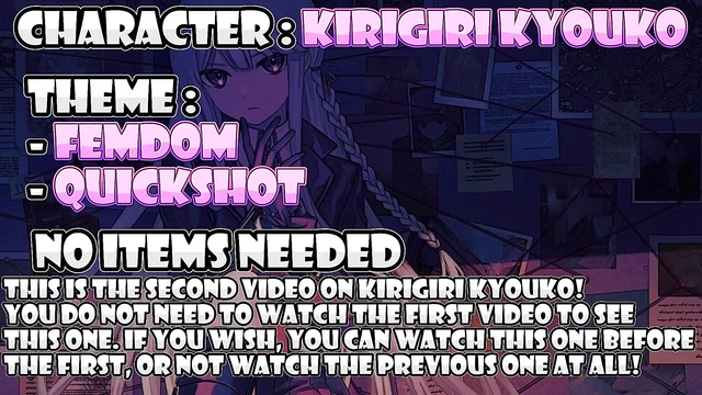 Cum in 1 minute or be denied (Hentai Femdom JOI'Quickshot)