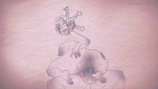 Animation on paper ( pens and pencils) Hentai Anime: Hunter x Hunter Menchi ( cartoon