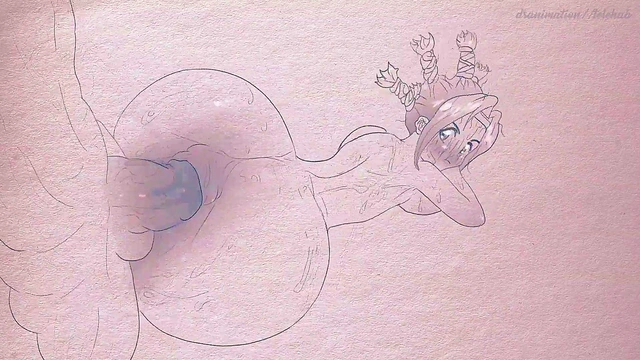 Animation on paper ( pens and pencils) Hentai Anime: Hunter x Hunter Menchi ( cartoon