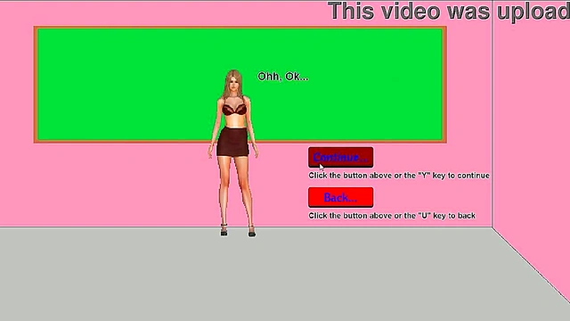 Hot teacher taking her clothes off in front of her 18 year old students in classroom and