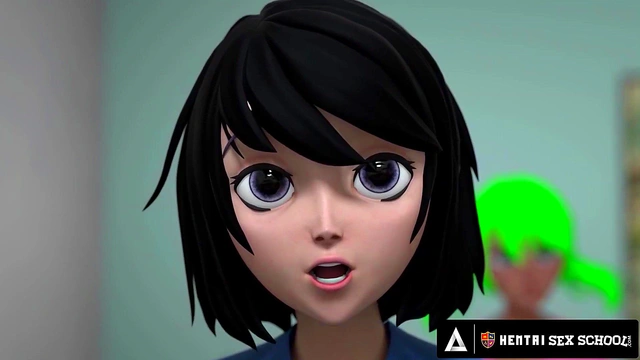 HENTAI SEX SCHOOL - Horny Stacked Principal MILF Gets Fucked Doggystyle In Front Of The