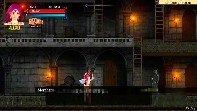 Hot pink haired lady having sex with a big man in Guilty hell 2 new hentai gameplay