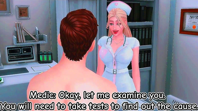 SCHOOL NURSE SHOWED HER DEEP THROAT AT THE EXAMINATION OF HER STEPSON'AND THEN ARRANGED