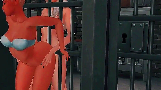 PERVERTED FUTANARI COP ARRANGED HARD ANAL SEX AND FACEFUCK FOR A SEXY PRISONER (SIMS