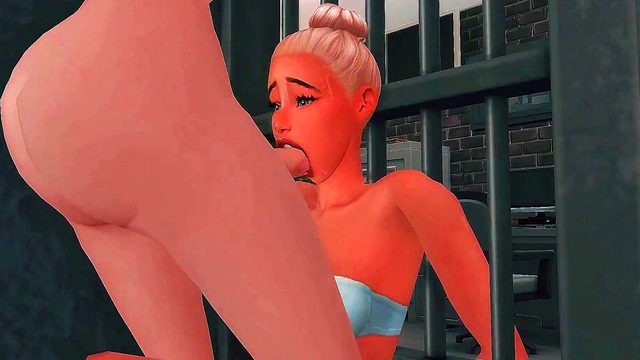 PERVERTED FUTANARI COP ARRANGED HARD ANAL SEX AND FACEFUCK FOR A SEXY PRISONER (SIMS