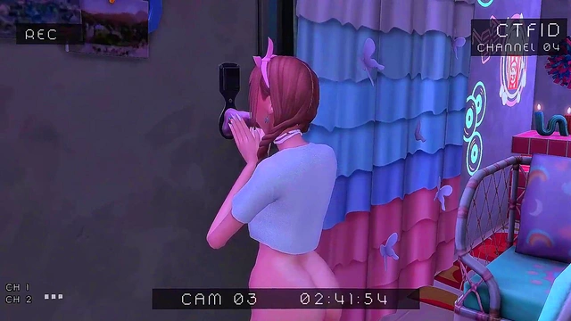 STEPBROTHER SPIES ON PERVERTED STEPSISTER USING (SIMS ANIME HENTAI SFM)