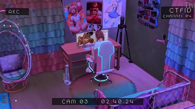 STEPBROTHER SPIES ON PERVERTED STEPSISTER USING (SIMS ANIME HENTAI SFM)