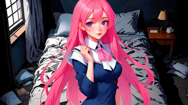 Extreme JOI'a crazy girl ties you up and fucks you non-stop Hentai role with Spanish voice