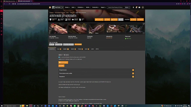 Aerith Nude Mod - FF7 Remake