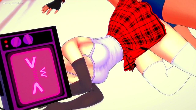 Hot Tv Woman Puts On Cute Uniform Ends Up Fucked (hentai)