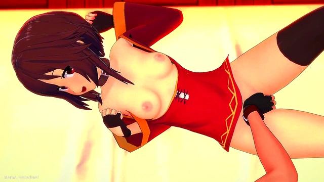 Megumin wanted to rest in the infirmary but ends up spending all her time fucking (adult