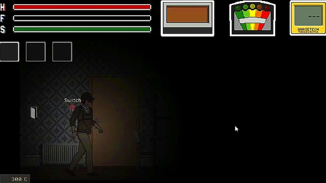 Man having sex with pretty lady in Lustful spirit hunt ryona hentai game gameplay