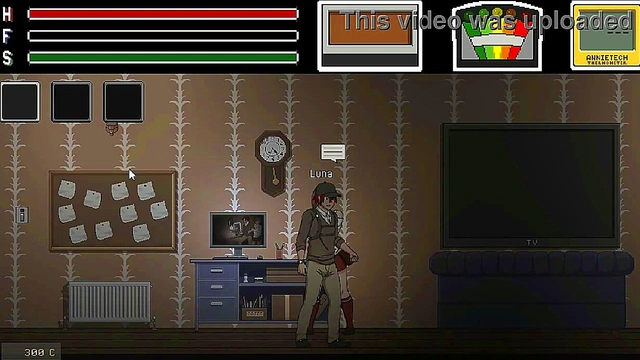 Man having sex with pretty lady in Lustful spirit hunt ryona hentai game gameplay