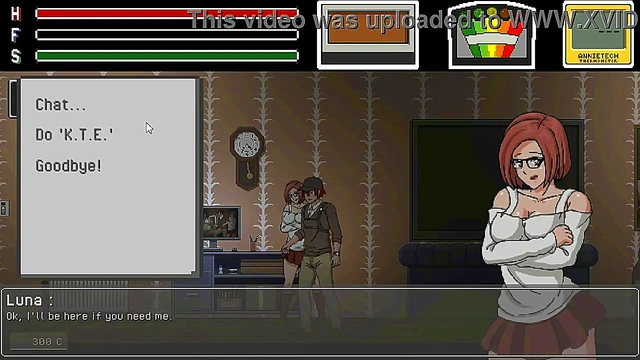 Man having sex with pretty lady in Lustful spirit hunt ryona hentai game gameplay