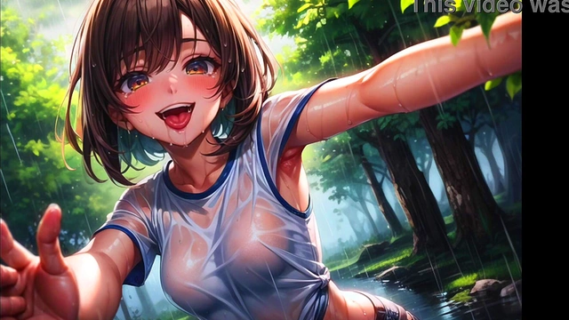 Beautiful young women staring at you while showing off their sexy armpits (hentai) (ai
