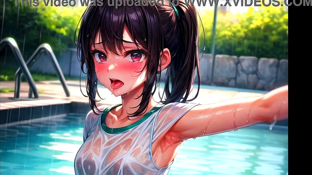Beautiful young women staring at you while showing off their sexy armpits (hentai) (ai