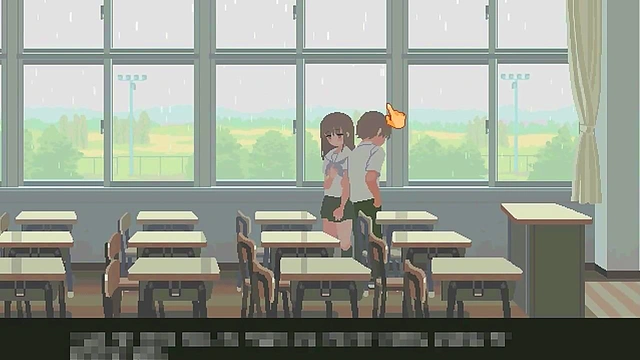 Cute 18 college lady in 6th month for you and me new hentai game