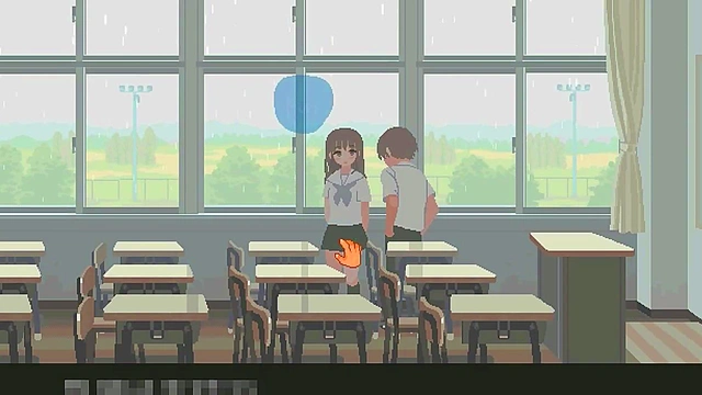 Cute 18 college lady in 6th month for you and me new hentai game