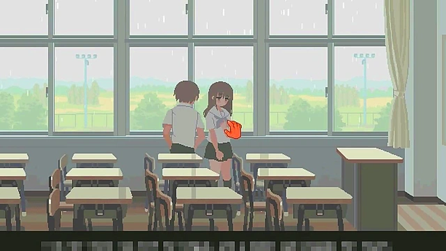 Cute 18 college lady in 6th month for you and me new hentai game