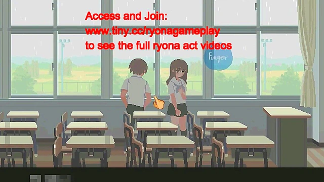 Cute 18 college lady in 6th month for you and me new hentai game