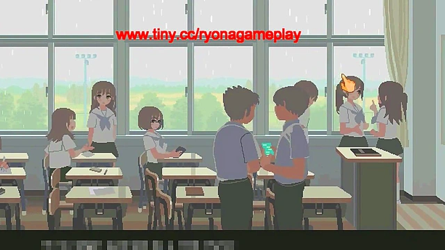 Cute 18 college lady in 6th month for you and me new hentai game