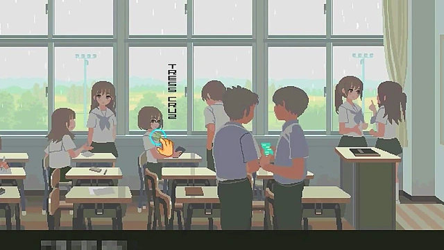 Cute 18 college lady in 6th month for you and me new hentai game