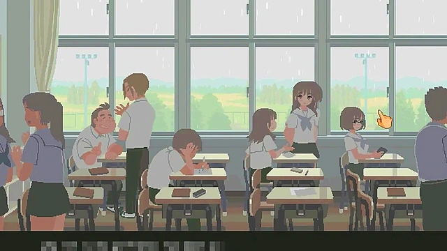 Cute 18 college lady in 6th month for you and me new hentai game