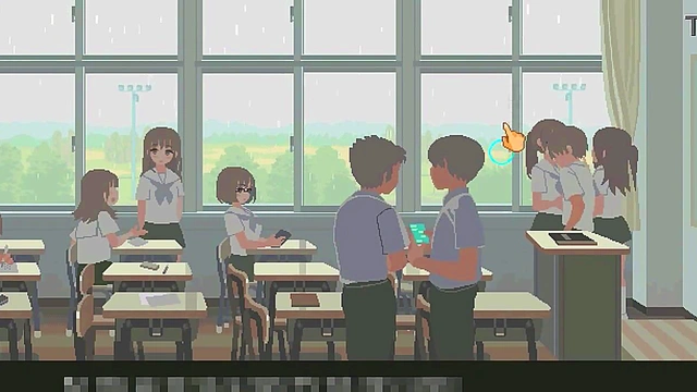 Cute 18 college lady in 6th month for you and me new hentai game