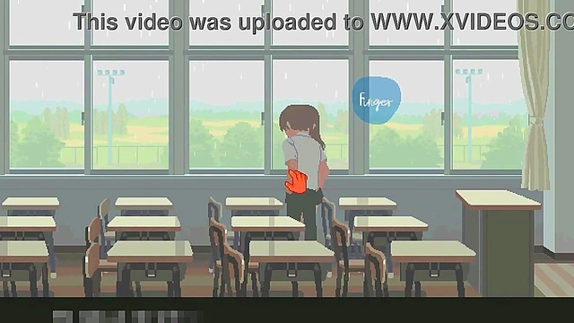 Cute 18 college lady in 6th month for you and me new hentai game